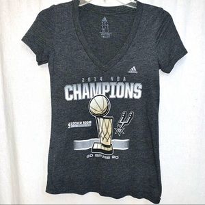 Adidas Women’s 2014 NBA Spurs Champions Gray‎ Shirt S